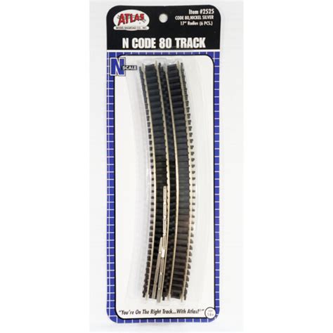 Atlas N Scale Code Nickel Silver Radius Track Trains