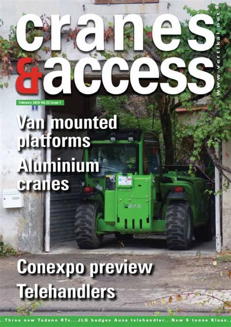 Cranes Access February 2020 Vol 22 Issue 1 Vertikal Net