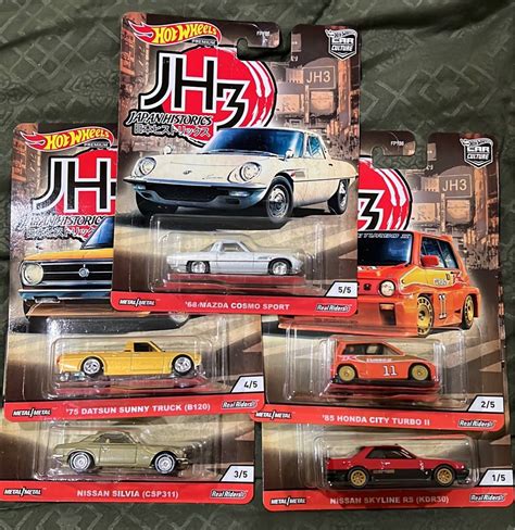 Hot Wheels Car Culture Japan Historics Jh Set Of Race Racing Cars