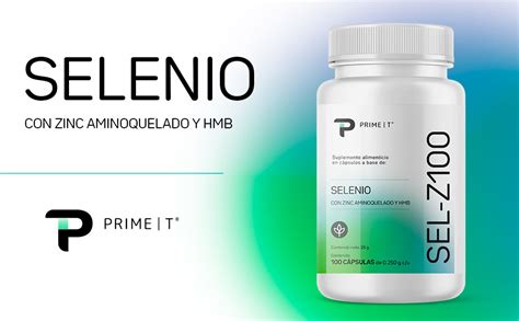 Selenio 100 mcg SEL Z100 100 cápsulas Primetech Amazon mx Salud