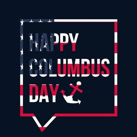 Premium Vector Happy Columbus Day Celebration Banner