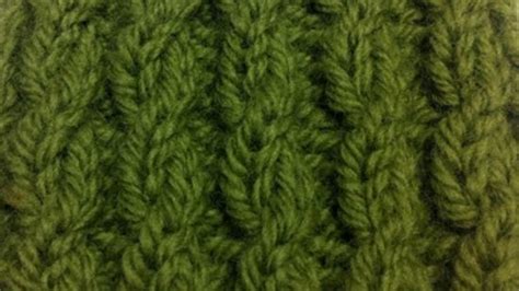 Twisted Cable Rib Stitch - Knitting Stitch Dictionary