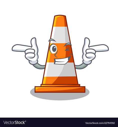 Traffic Cone Cartoon