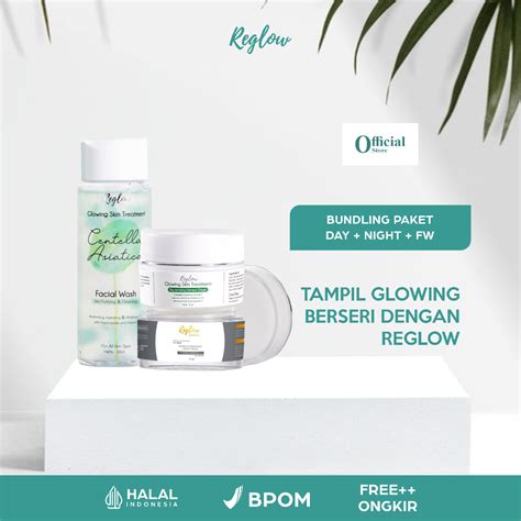 Jual Reglow Skincare Glow Skin Paket Facial Wash Intensive Krim