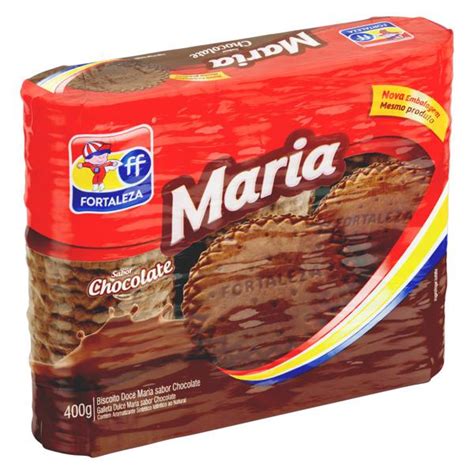 Biscoito Maria Chocolate Fortaleza Pacote G Super Veneza Guar Ii