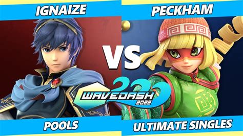 Wavedash Ignaize Marth Vs Peckham Min Min Ssbu Ultimate