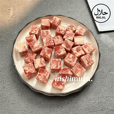 Jual Beef Saikoro Kotak Wagyu Meltique Steak Daging Sapi Meltik Cube