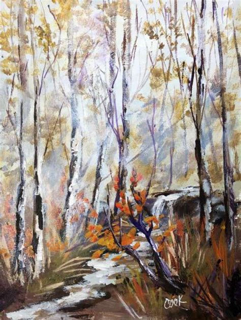 White Birch Trees Birch Tree Painting