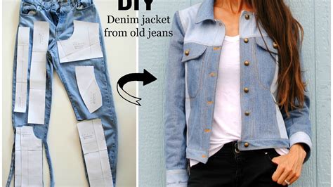 Upcycled Denim Jacket From Old Jeans Youtube