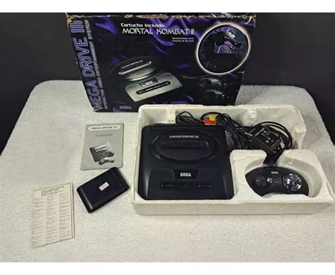 Console Mega Drive Tectoy Completo Vers O Mortal Kombat Fa O