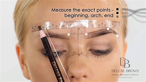 Deluxe Brows Microblading Tutorial Sticky Ruler Youtube