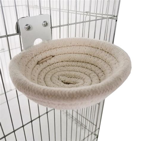 Buy Bird Breeding Nest Handmade Cotton Rope Hatch House With Hooks For Budgie Parakeet Cockatiel