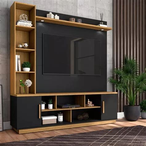 Estante Home Para Tv At Polegadas Portas Prestige Bech Cor Preto