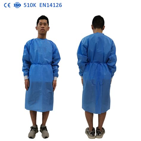 Ce Iso Fda Approved Sms Gsm Sterile Gown Disposable Waterproof