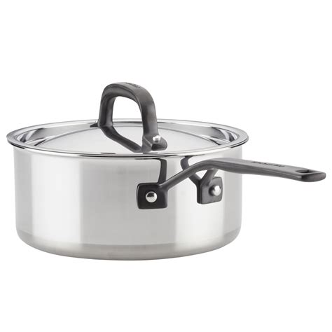 5-Ply Clad Stainless Steel 10-Piece Cookware Set | KitchenAid® Cookware ...