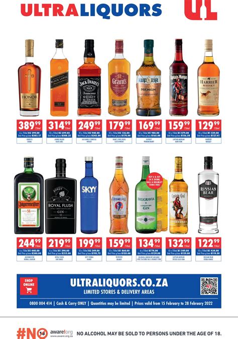 Ultra Liquors Specials 15 February 28 February 2022 M Guzzle Co Za