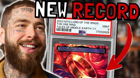 The MOST Expensive TCG Card Of ALL Time Post Malone Buys MTG 1 1 One