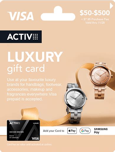 Luxury Activ Visa Cards