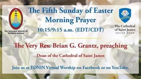 5 10 2020 The Fifth Sunday Of Easter Morning Prayer Youtube