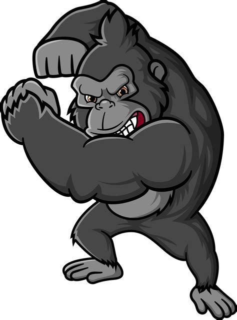 Angry Gorilla Fighting