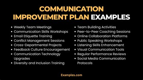 Communication Improvement Plan 19 Examples How To Improve