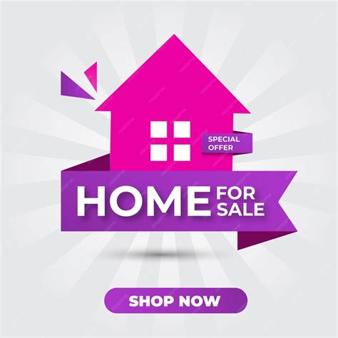 Premium Vector Home For Sale Promotion Banner