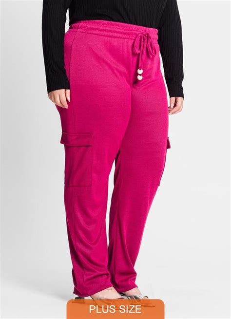 Cal A Feminina Plus Size Em Ribana Duo Rosa Secret Glam