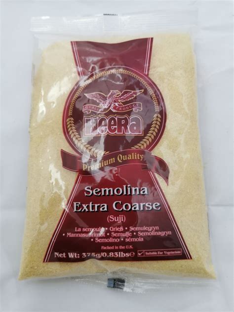 HEERA SEMOLINA EXTRA COARSE 375G P B Myspiceshop Co Uk