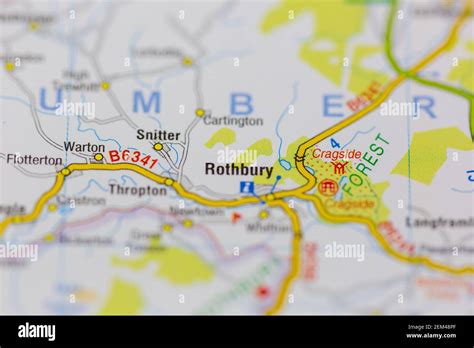 Rothbury On A Map Hi Res Stock Photography And Images Alamy