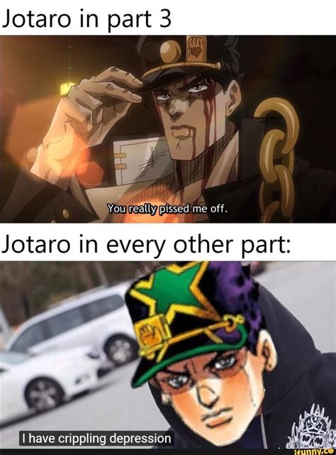 Jotaro In Part Ifunny Jojo Bizarre Jojo Bizzare Adventure Jojo