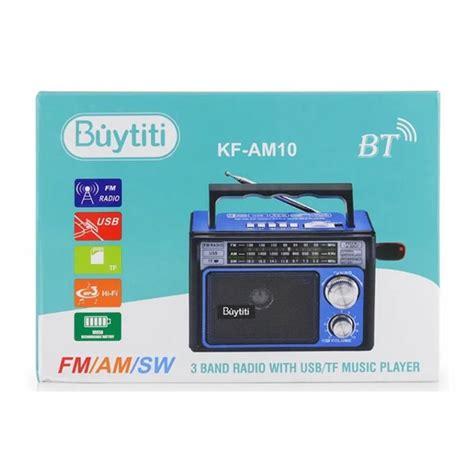 Bocina Radio Buytiti Con Bluetooth Bandas Ranuras Para Usb Y Sd