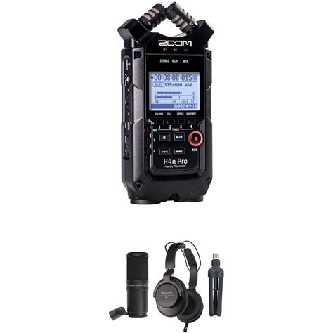 Zoom H4n Podcast Mic Kit with Handy Recorder, Mic, Headphones