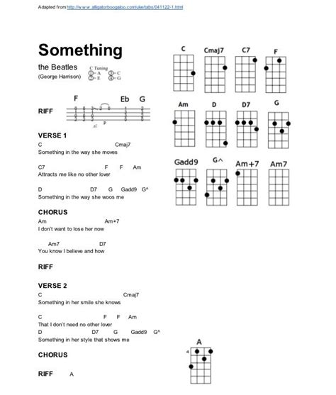 Beatles Chords Something | LookCrown