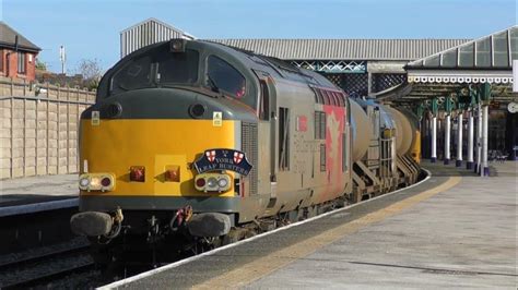 Class 37 Power With Two Rare Locos On The Sandite To Bridlington Youtube