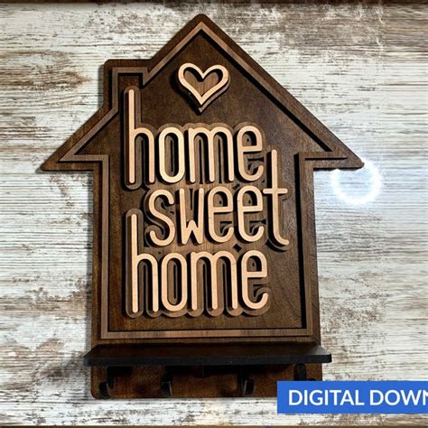 Home Sweet Home Key Holder Etsy