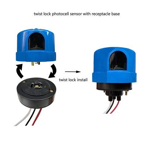 Proshopping Ac 120v 277v Twist Lock Photoelectric Switch With Photocell