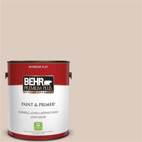 Behr Premium Plus Gal N Stonewashed Brown Flat Low Odor