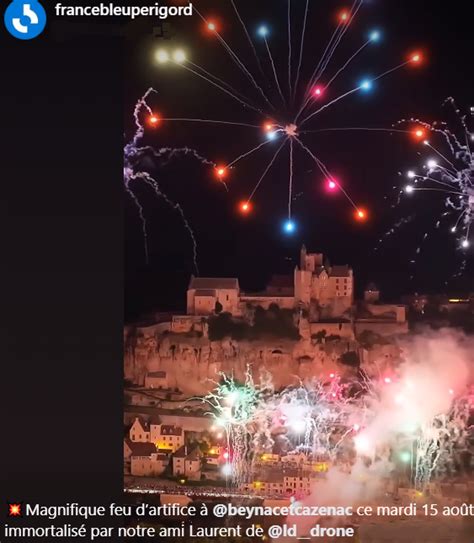 Feux D Artifice Du Ao T Commune De Beynac Et Cazenac