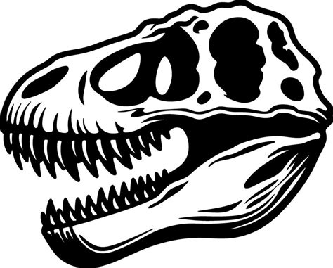 T Rex Dinosaur Skull 38010189 Vector Art at Vecteezy