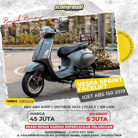 Vespa Sprint Iget Facelift Abs Motor Di Carousell