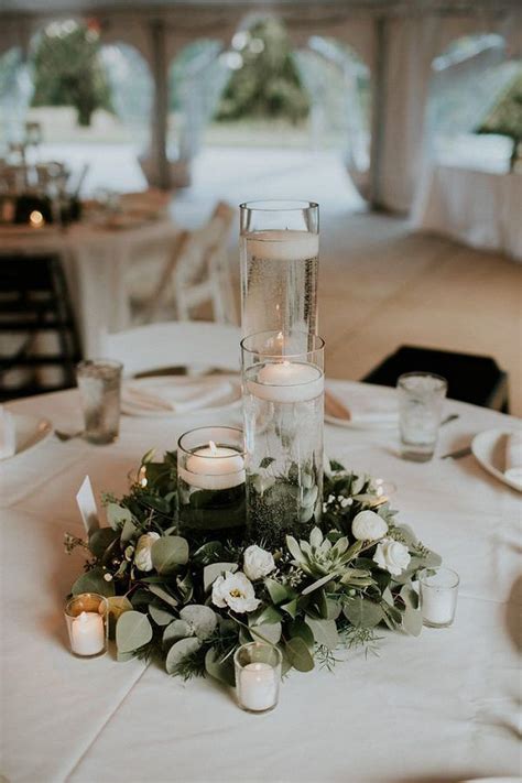 Couronne Eucalyptus Greenery Wedding Centerpieces Centerpiece Ideas