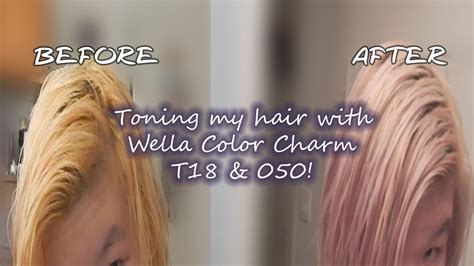 Toning My Hair With Wella Color Charm T18 And 050 Youtube