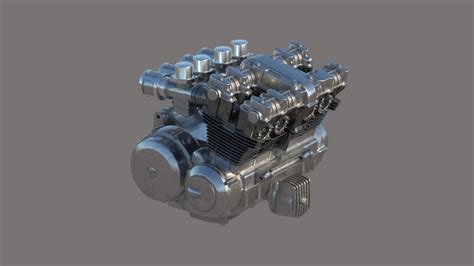 Cylinder motorcycle engine model - TurboSquid 1469964