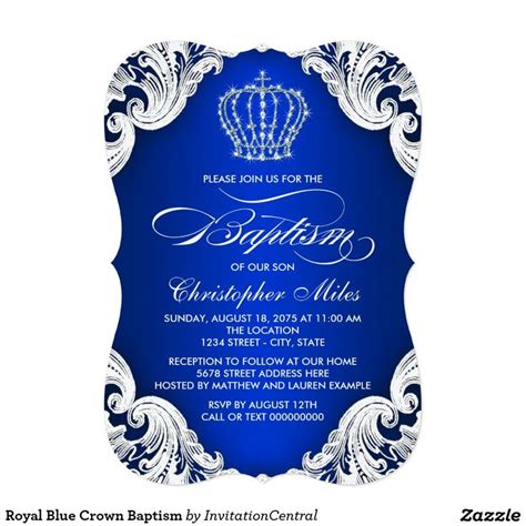 1000 Images About Boy Baptism Invitations Ideas On Pinterest Prince