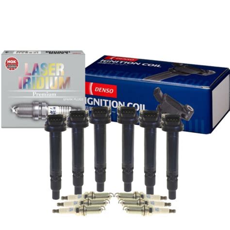 Denso 6 COP Ignition Coils NGK 6 Laser Iridium Spark Plugs Kit For