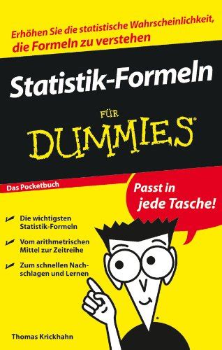 Statistik Formeln Fur Dummies Krickhahn Thomas Amazon It Libri