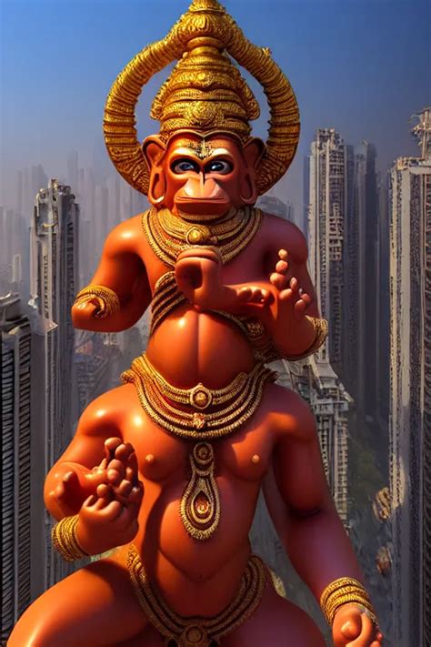 High Quality D Baroque Biomorphic Hanuman Buildings Stable