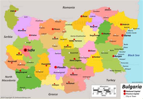 Map Of Bulgaria With Cities - Western Europe Map