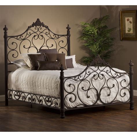 Black Wrought Iron Headboard Twin at Patrice Lowe blog