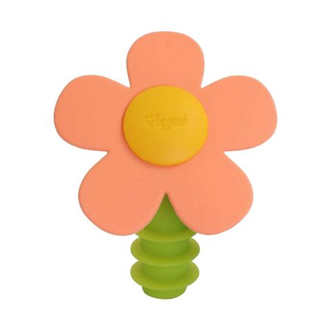 Flower Power Silicone Assorted Bottle Stopper Vigar